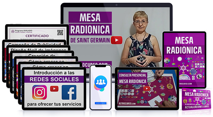 curso mesa radiónica de saint germain